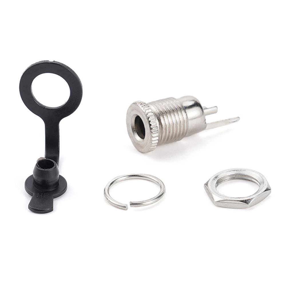 6Pcs/Set DC099 Power Supply Socket DC Female Socket 5521 5525 Power Jack Socket Female Panel Mount Connector Metal 10A