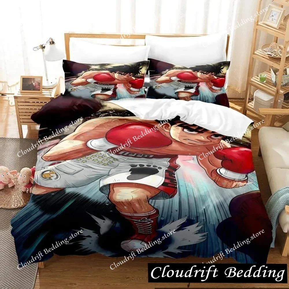 Kampfgeist Hajime No Ippo Anime Bettwäscheset Jungen Mädchen Einzelbett Queen Size King Size Bettbezug Kissenbezug Bett Jungen Erwachsene
