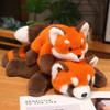 1Pc 30cm Lovely Plush Lying Grey Raccoon Toys Kawaii Panda Fox Plushie Pillow Stuffed Soft Animal Cushion Birthday Gift