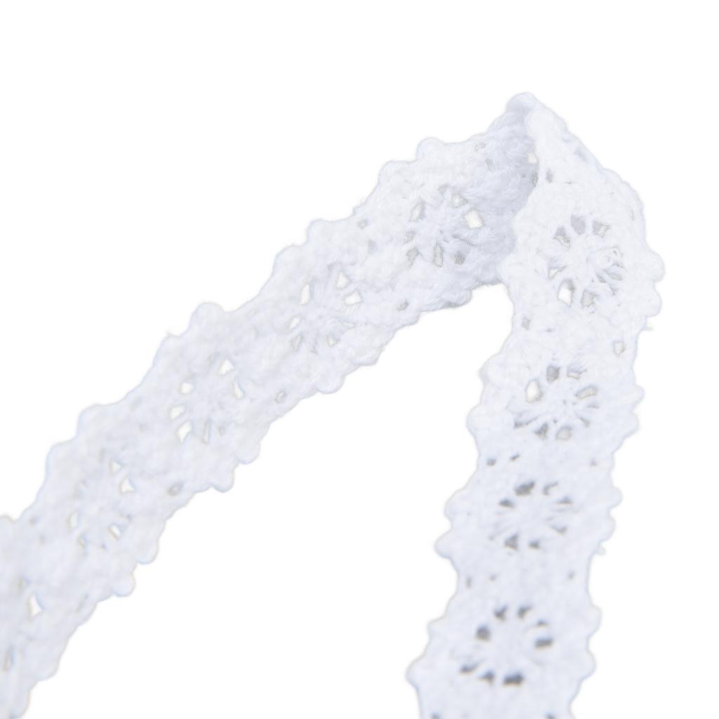 Lace Ribbon 20 Yards 1.5cm Width Retro   Touch Comfort Feel Good Lace Design for Clothes Shoes Hats Bags