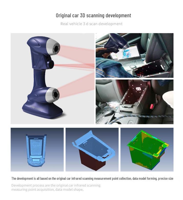 Leapmotor C10 Armrest Storage Box: Center Console Organizer for Car Interior Decoration and Modification.