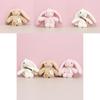 Adorable Plush Bunny Toy Rabbit Cuddly Stuffed Animal Keychain For Girls Gifts