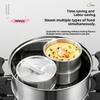 Stainless Steel Food Container with Lid Steamed Egg Ramen Rice Salad Stew Bowls Soup Cup Kitchen Tableware for Cooking