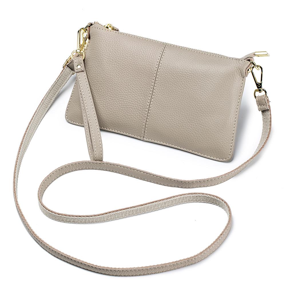 Women's Genuine Leather Crossbody & Clutch Bag: Soft Cowhide, Versatile Handbag