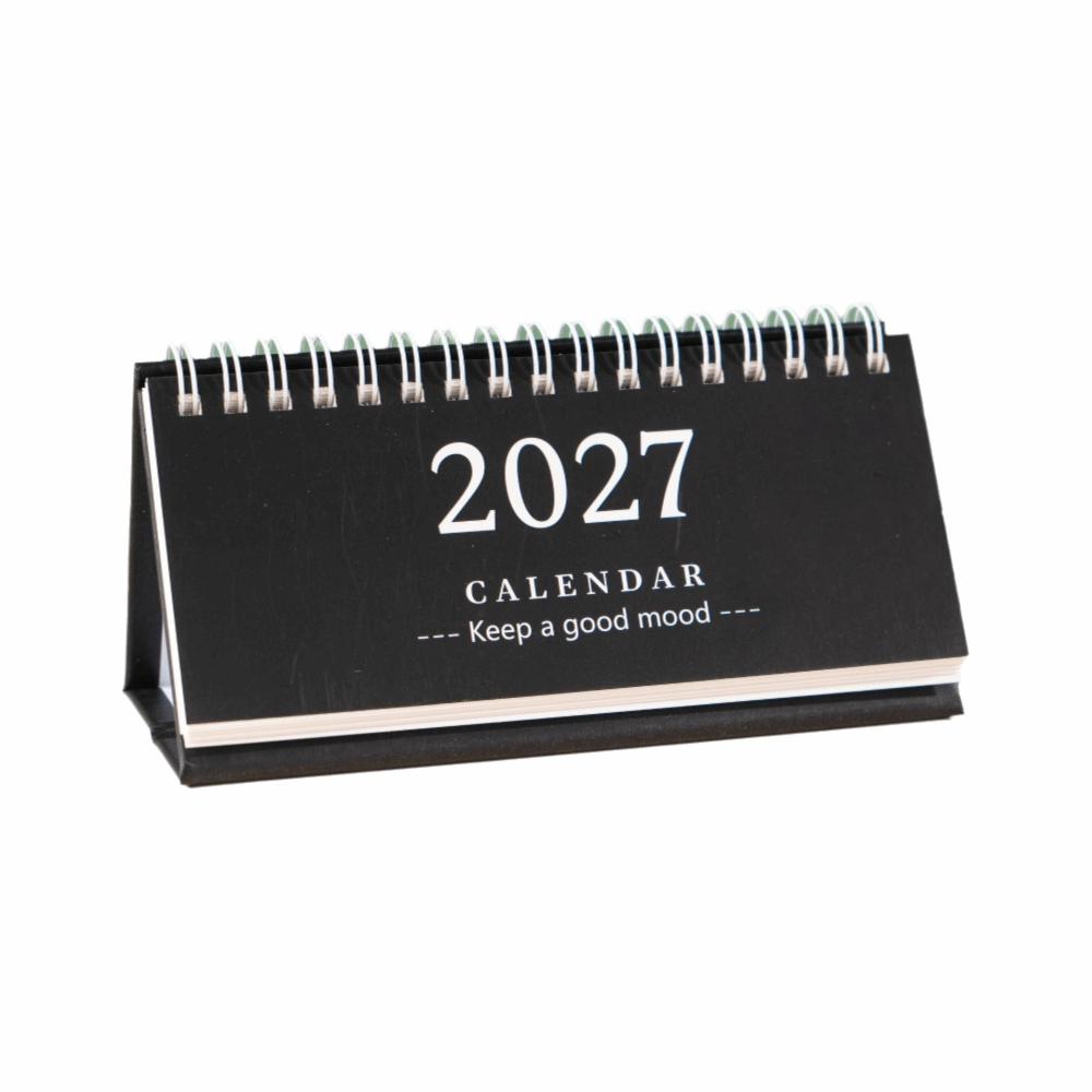 Mini 2027 Desk Calendar Standing Flip Calendar Gifts Standing Calendar Desk Planning