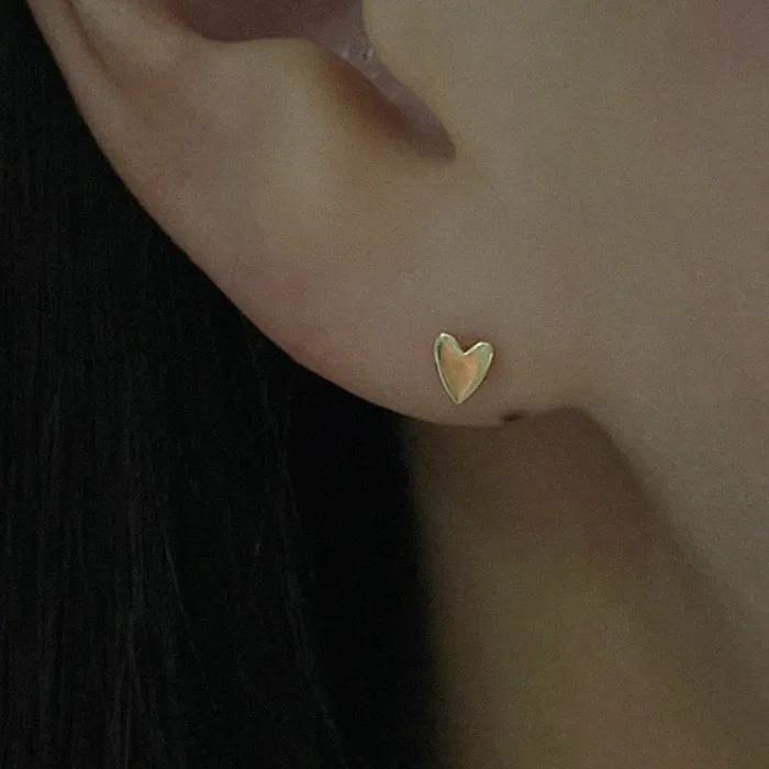 14k merci love piercing