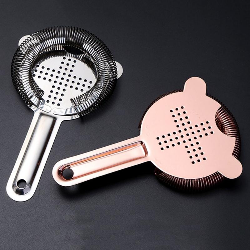 Colino da Cocktail a Forma di Croce in Acciaio Inossidabile Colino per Ghiaccio per Cucina Bevande Fatte in Casa Strumenti da Barman