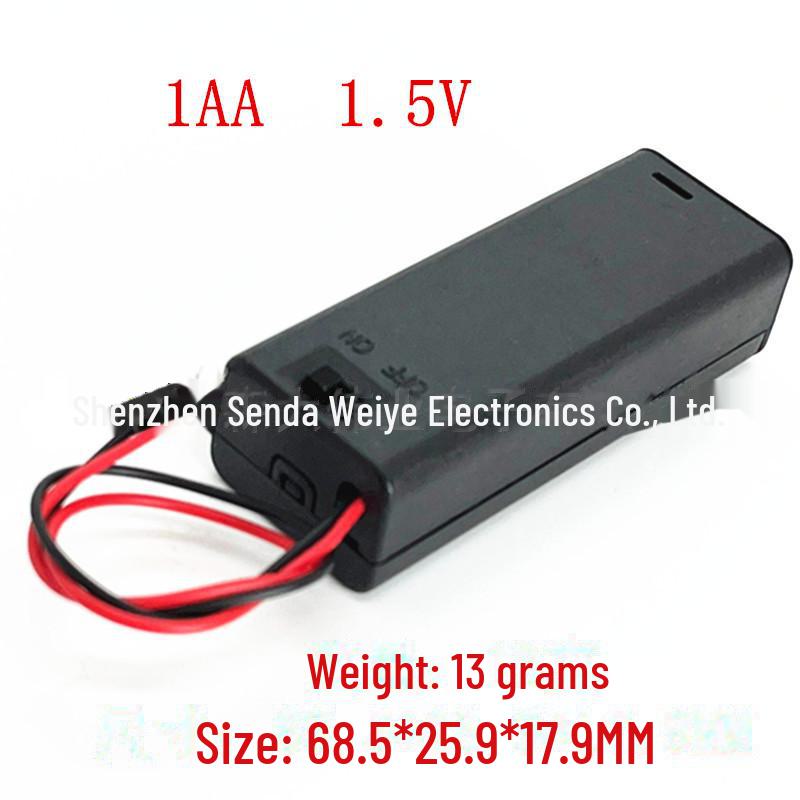 AA Battery Box with Cover and Switch