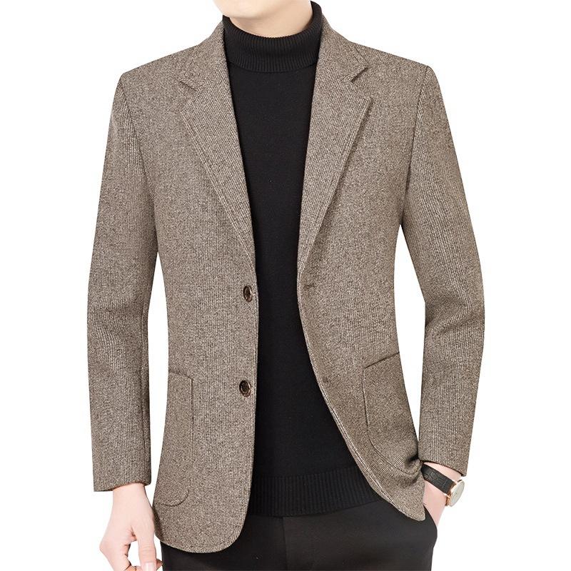 

2026 High Quality Blazers Men Korean Version Fashion Trend Wedding Suit Casual Business Man Gentleman Suits Male Jacket Blazer 4XL колір світло кави
