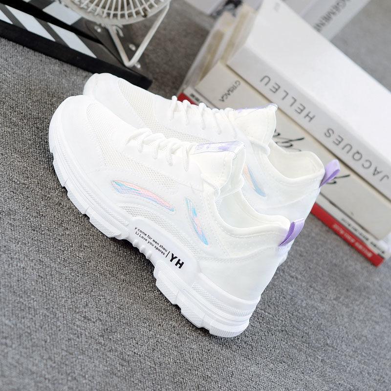 Summer 22 Summer Flat-bottomed Student Mesh Shoes Breathable Mesh Flat-bottomed Sneakers 35 фиолетовый