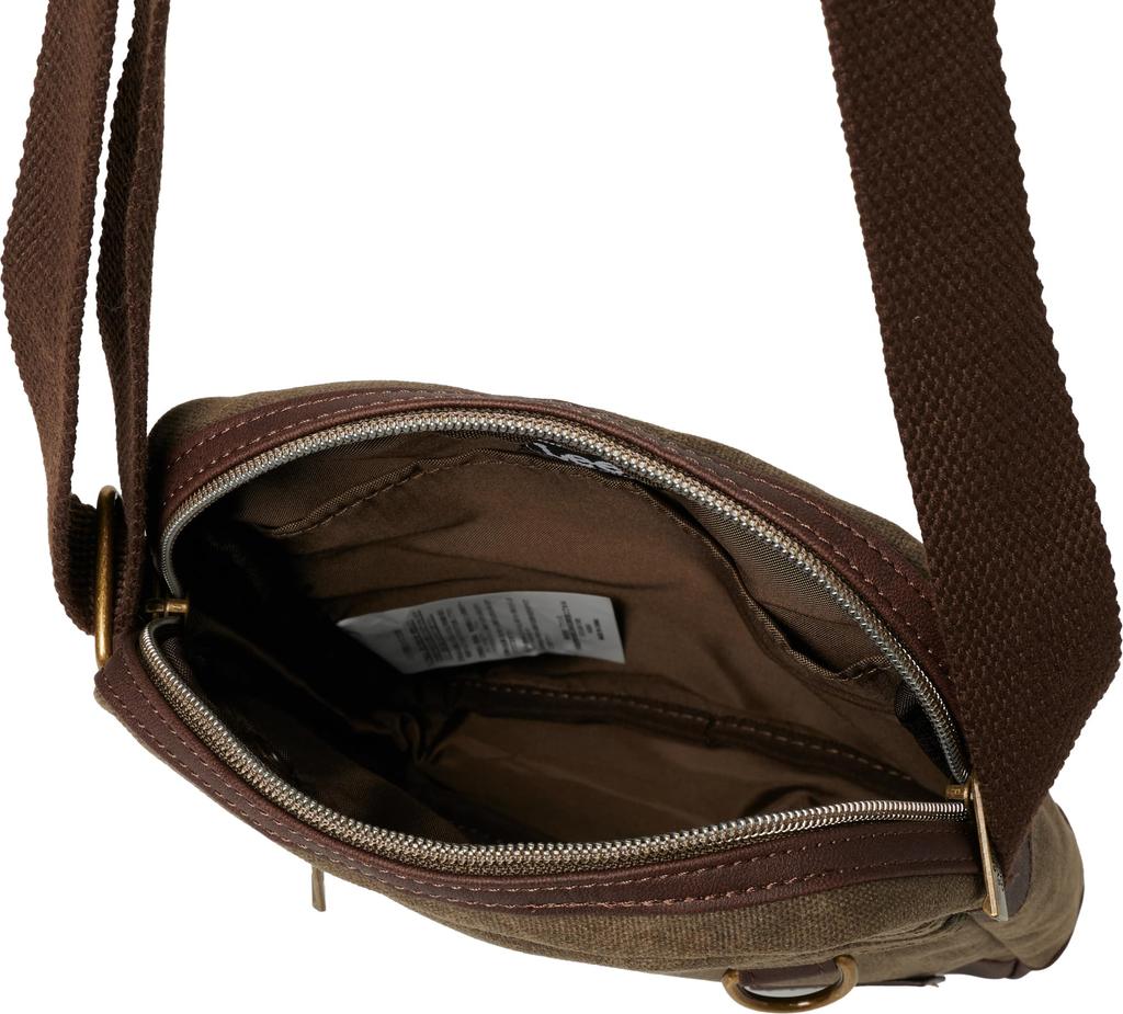 Lee Crash Mini Shoulder Bag with Paraffin Large Town Khaki Coating, Box, Multifunctional, Lightweight, Capacity, Casual, 320-4030-52,