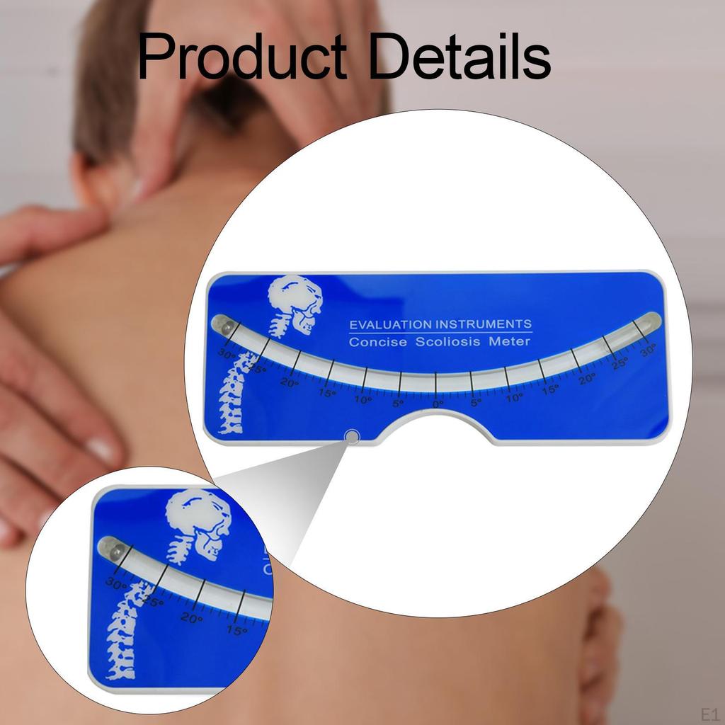 Scoliometer Medical Evaluation Versatile Measur Spinal Alignment Easy to Use