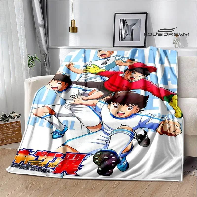 Captain Tsubasa Cartoon Blankets Picnic Blanket Warm Flannel Blankets Soft and Comfortable Blanket Bed Linings Birthday Gift