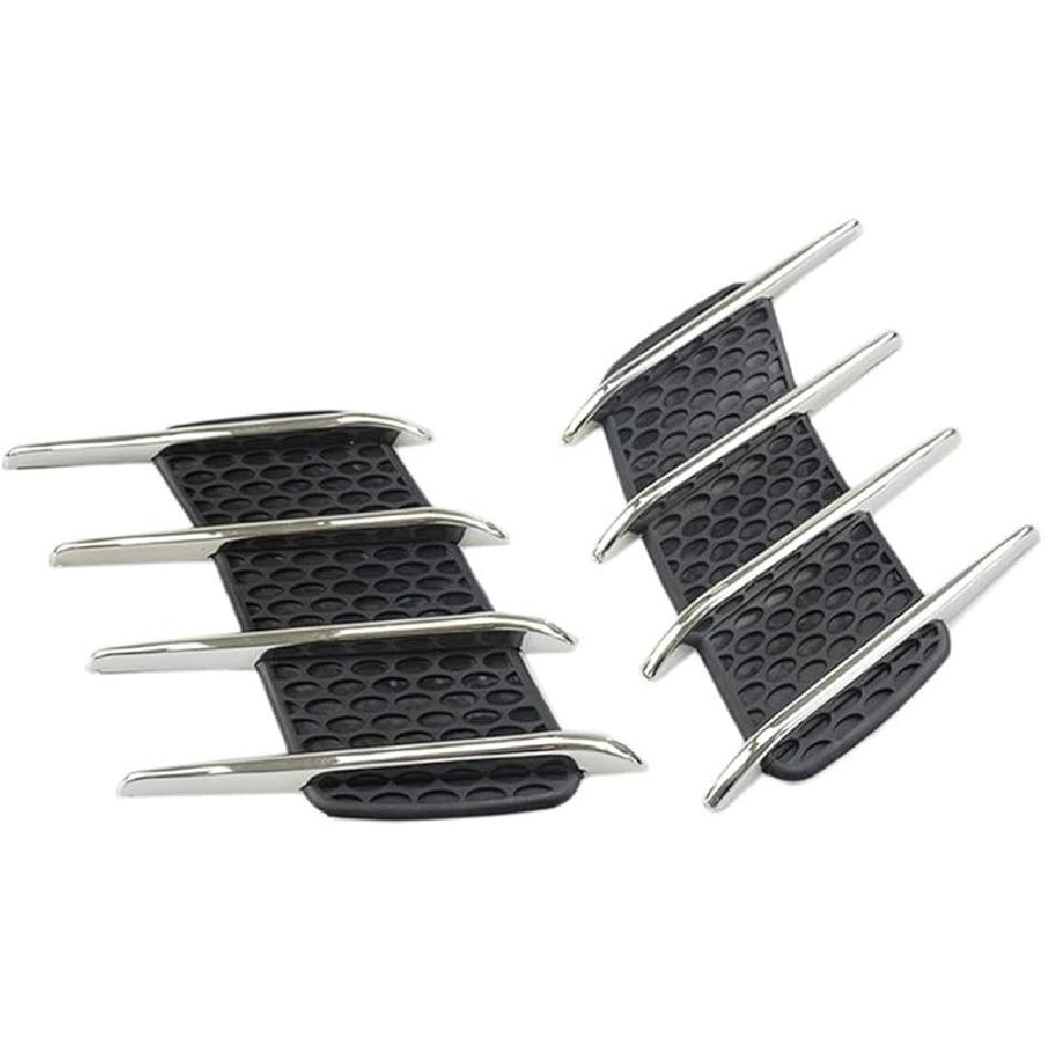 2 Piece Car Air Flow Vent Fender Intake Grille Universal Grille Side Scoop Hood Cover Car Side Air Outlet Grille Decorative Cover Trim Sticker,#A
