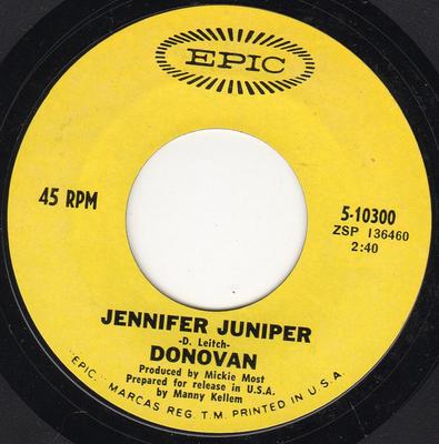 7-Zoll Schallplatte DONOVAN - Poor Cow 510300 Epic 1968 US Rock Gebraucht