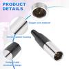 uxcell 8-Pack 3-Pin Mini XLR Male Connector TA4F Jack Adapter Plug Replacement Cable Terminal for Microphones, Audio Amplifiers, Mixers, Recording
