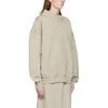 Fear Of God Essentials FW22 Smoke Mock Neck Pullover Fleece Sweatshirt Women sweatshirt Ash-Gray FOG-FW22-824