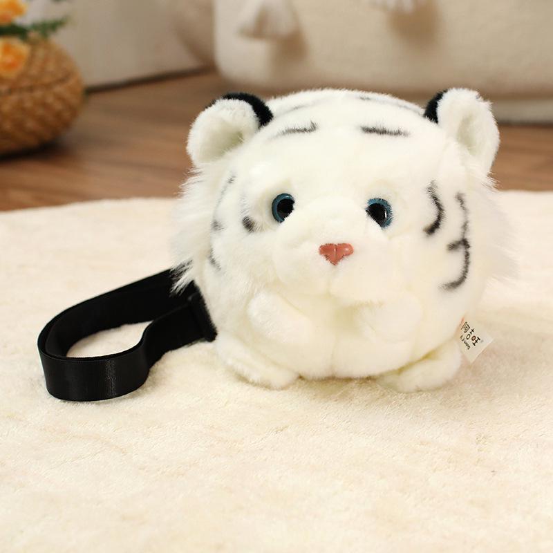 

Adorable Animal Plush Bags: Tiger, Panda, and Koala for Kids Birthdays 18cm білий
