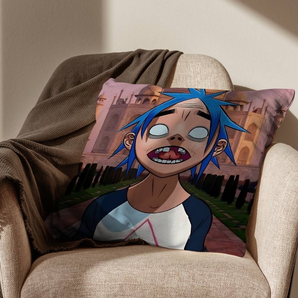 

band GGorillaz The Mountain Pillow Case Pillow Case Living Room Sofa Cushion Cover Suitable For Home Bedroom Room Decoration 30x30cm