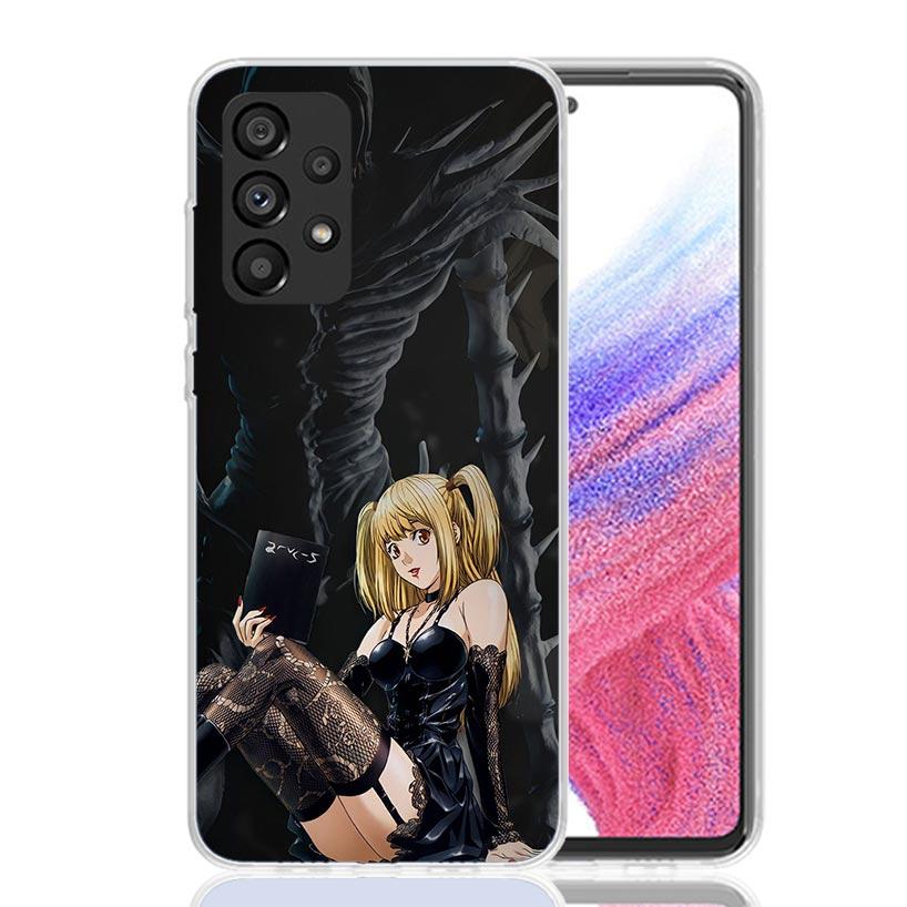 N-Note D-Death MisaMisa Phone Case for Samsung Galaxy A52 A51 A50S A12 A22 A32 A72 A10S A30S A31 A71 Note 20 Ultra 10 Plus S10 G