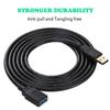 XBOHJOE 6M USB Extension 5Gbps Data Male To Female Connectors for and Black 3.0 Cable, Transfer, Gold-Plated Drives, Mice, Keyboards, Printers, More,