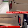 Car Bright Black Rear Tail Fog Light Lamp Frame Cover Trim For Toyota Alphard 40 Series 2025+ Car Accessories Parts