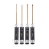 4 pcs 1.5 2.0 2.5 3.0mm Hex Screwdriver Color Titanium Alloy Steel Hexagon Screwdriver Set Allen Driver For RC Helicopter Car