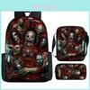 Slipknot 3-teiliges Rucksack Umhängetasche Federmäppchen Set Oxford-Gewebe für Schulbedarf