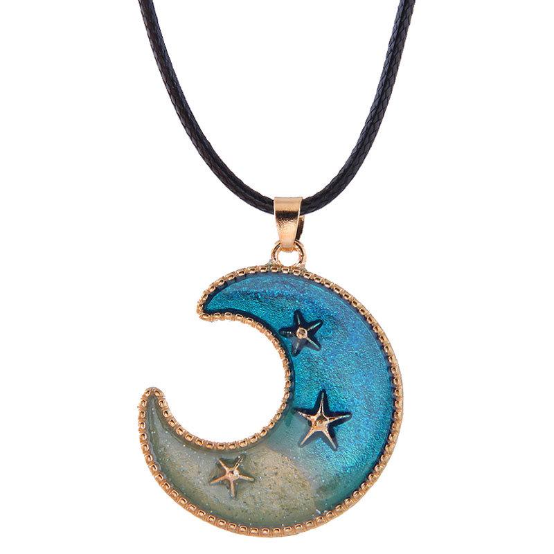 

Оригинальный дизайн, звездное небо, космонавт, геометрическая звезда, милая цепочка на ключицу в форме ракушки, ожерелье из восковой веревки, женское