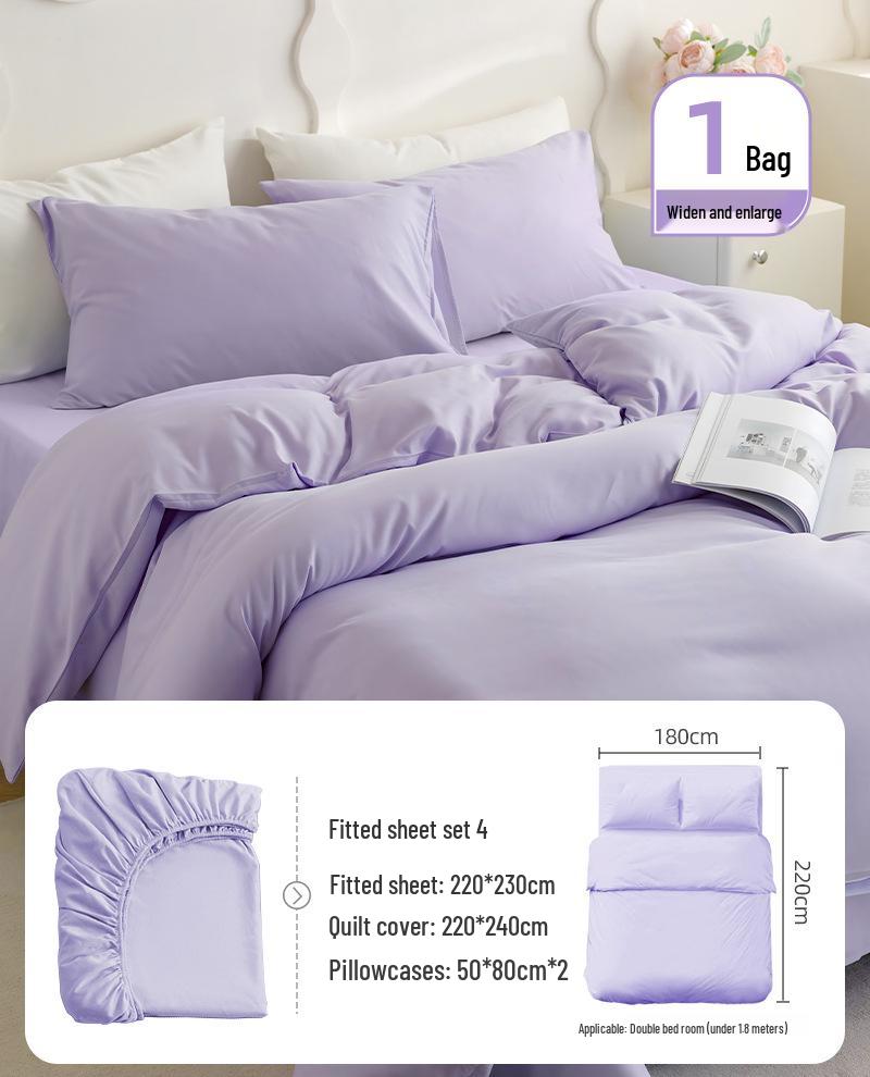 100% Baumwolle Dickes Einweg-Bettwäsche-Set: Bettlaken, Bettbezug & Kissenbezug - Tragbar, Schmutzabweisend für Hotel & Reise