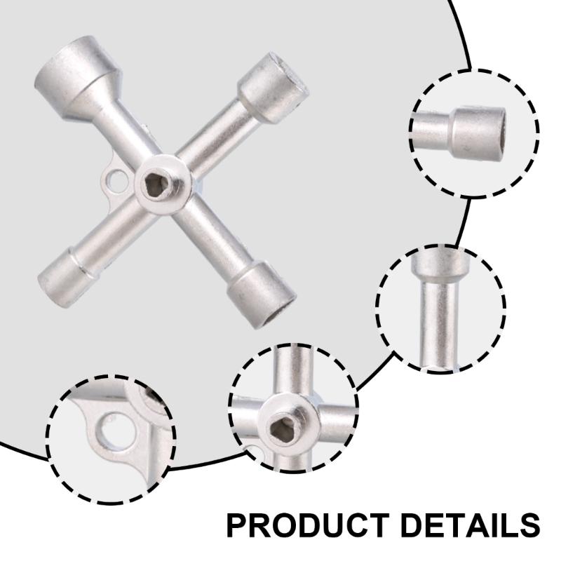 5 In 1 Utilities Key Crossing Switches Key Wrench Triangles Electrical Cupboard Elevator Cabinet Screwdriver Accessories