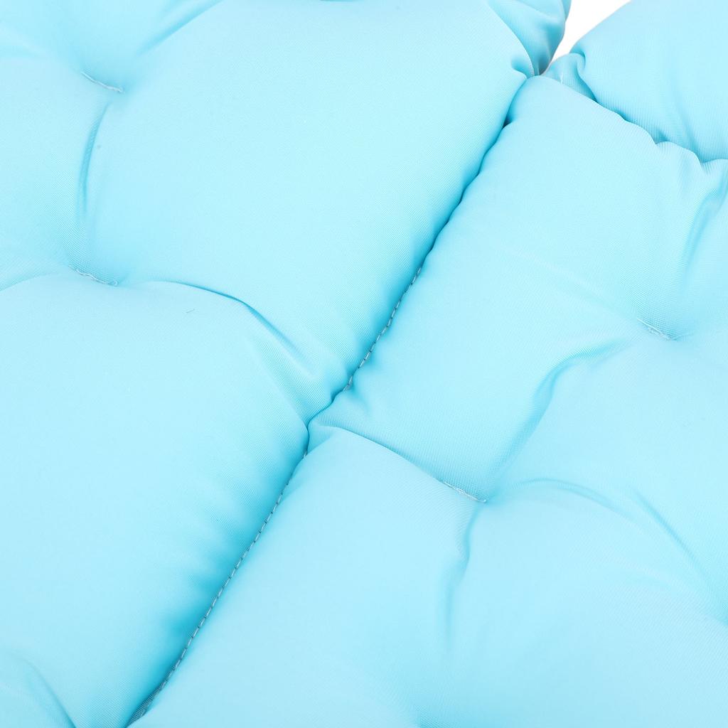 Full Body Bath Pillow Anti Slip Fast Drying Neck Support Bathtub Cushion with Suction Cup Blue