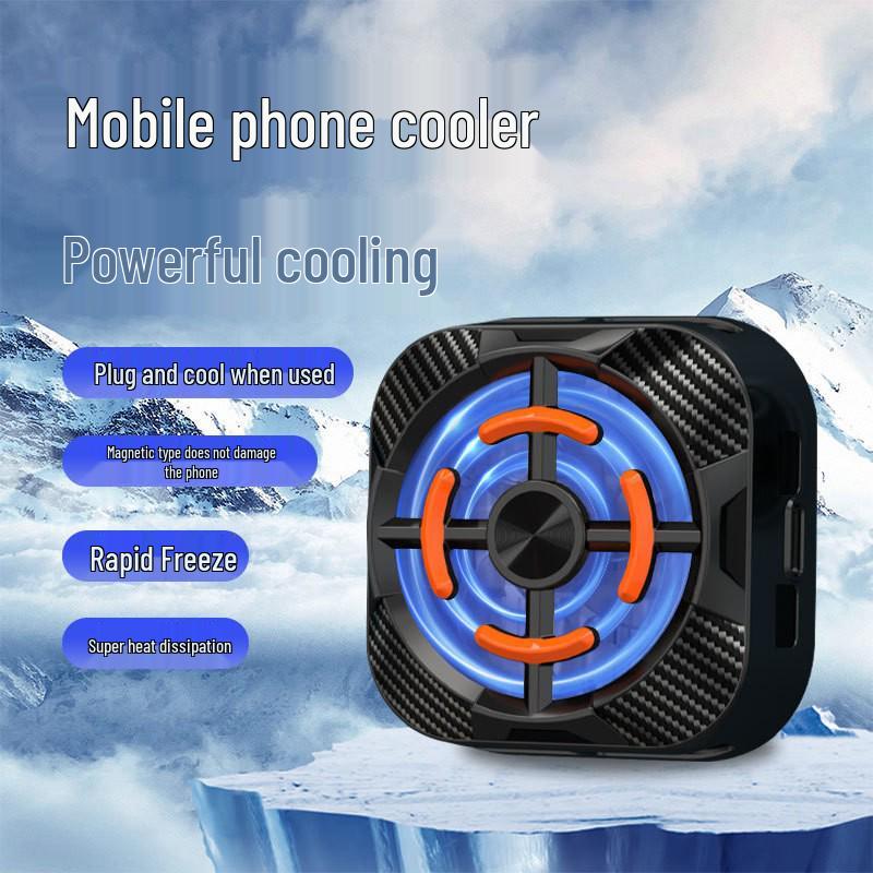 Silent Air-Cooled Mobile Phone Radiator for Live Streaming & E-Sports