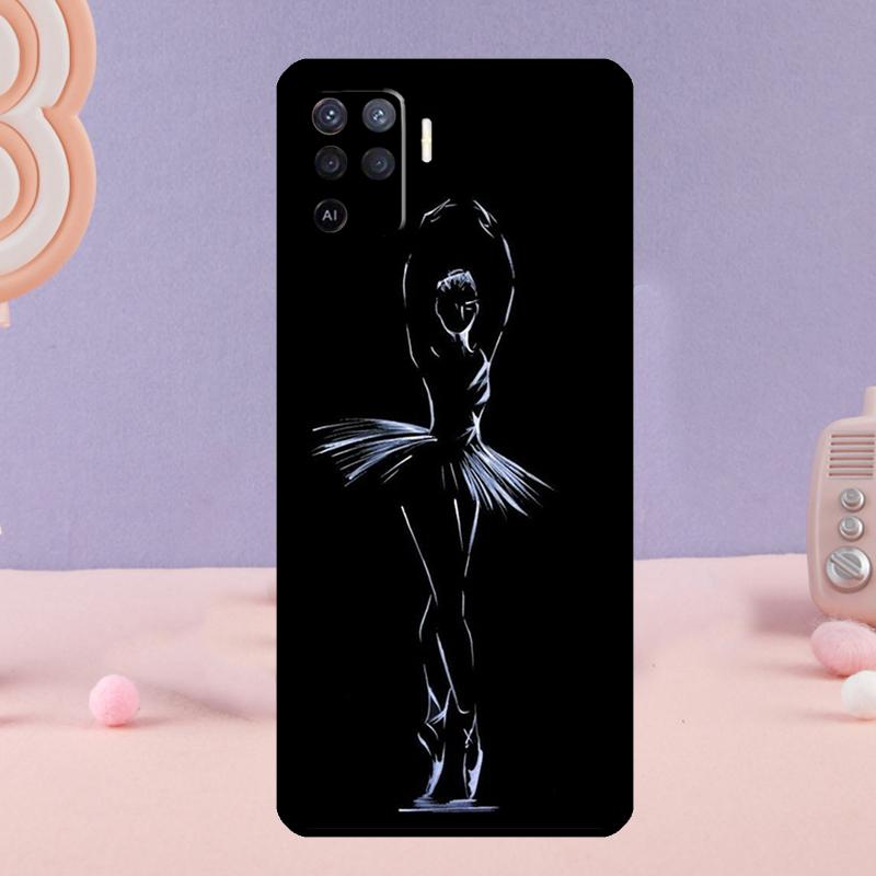 Ballet Ballerina Dancer Phone Case For Oppo A38 A18 A58 A78 A98 A79 A40 A60 A80 A16 A76 A96 A15 A74 A94 A54 A77 A17