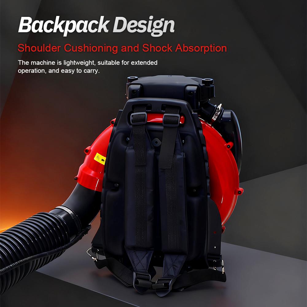 2-Stroke Backpack Blower High-power Gas-powered Leaf Blower Snow Blowing Blower Leaf Blowing&Snow Removal Machine for Yard Work