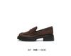 Sijiatu Spring British Style Loafers with Thick Soles and Increased Height, Wearing Small Leather Shoes for Women 9YJ53AA5