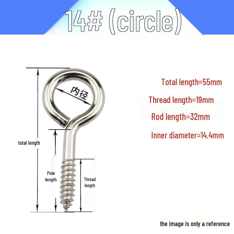 Nickel-Plated Self-Tapping Eyelet Hook Screw