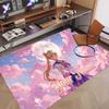 Custom Name Crystal Velvet Rug,Sailor Moon Comfortable Anti Slip Floor Mat For Room Decoration