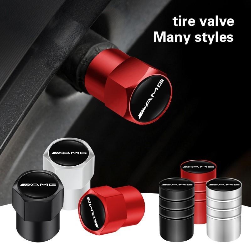 Auto Flip Leather Keychain Car Tire Valve Cap Accessories For Mercedes Benz AMG Smart W205 C300 W203 W206 W108 W124 W126 W140 W1 ZV3