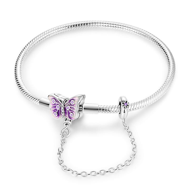 1720CM Butterfly Bracelets LOVE Heart copper Authentic Bracelets Compatible With Do It Yourself Charm Bead Charms Bead Charms Women Jewellery Gift