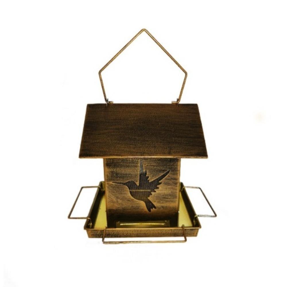Large Capacity Hanging Metal Bird Feeder Windproof Wildlife Shelter Nature Lovers Bird Feeder