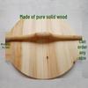 Solid Fir Wood Square Pot Lid for Large Wok or Water Tank