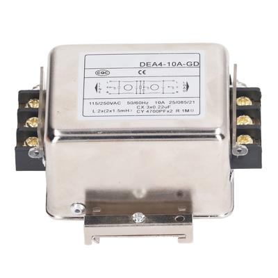 EMI-Filter 10A Störunterdrückung Rauschfilterung 35mm DIN-Schienenmontage Einphasen-Netzfilter
