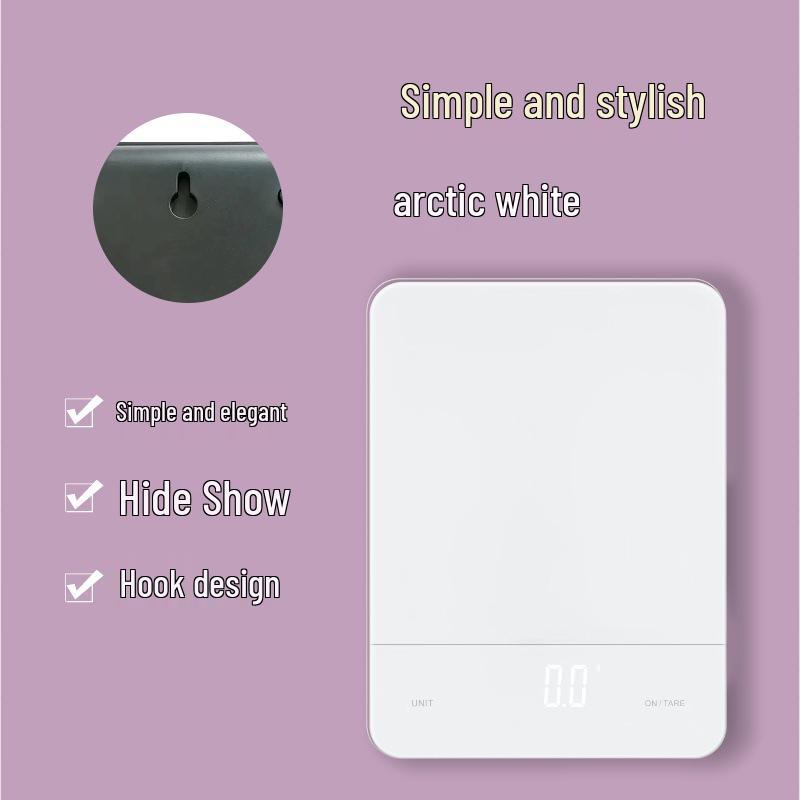 OPPEL Kitchen Digital Scale, 5kg Capacity, 1g Precision, Food & Coffee, LED Display