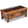 Coffee Table with Drawers Reclaimed Solid Wood 90 X 45 X 35 Cm