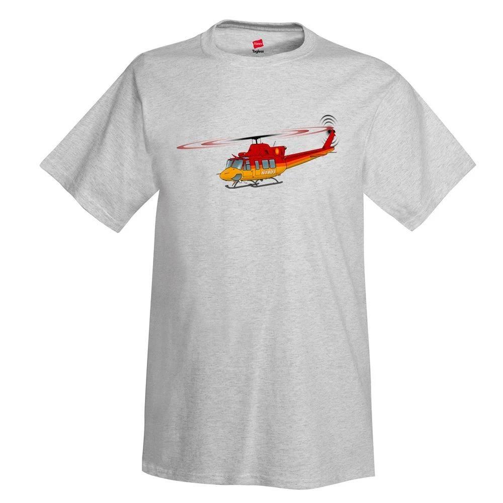 Футболка с вертолетом HELI25C412-RG1 - Персонализированная с Вашим номером 4XL