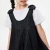 Girls' Summer Sleeveless A-line Dress with Bowknot