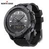 NORTH EDGE THARSIS Men‘s Carbon Fiber Watch 50M Waterproof Sports Outdoor Hiking Altimeter Barometer Compass Luminous Dial