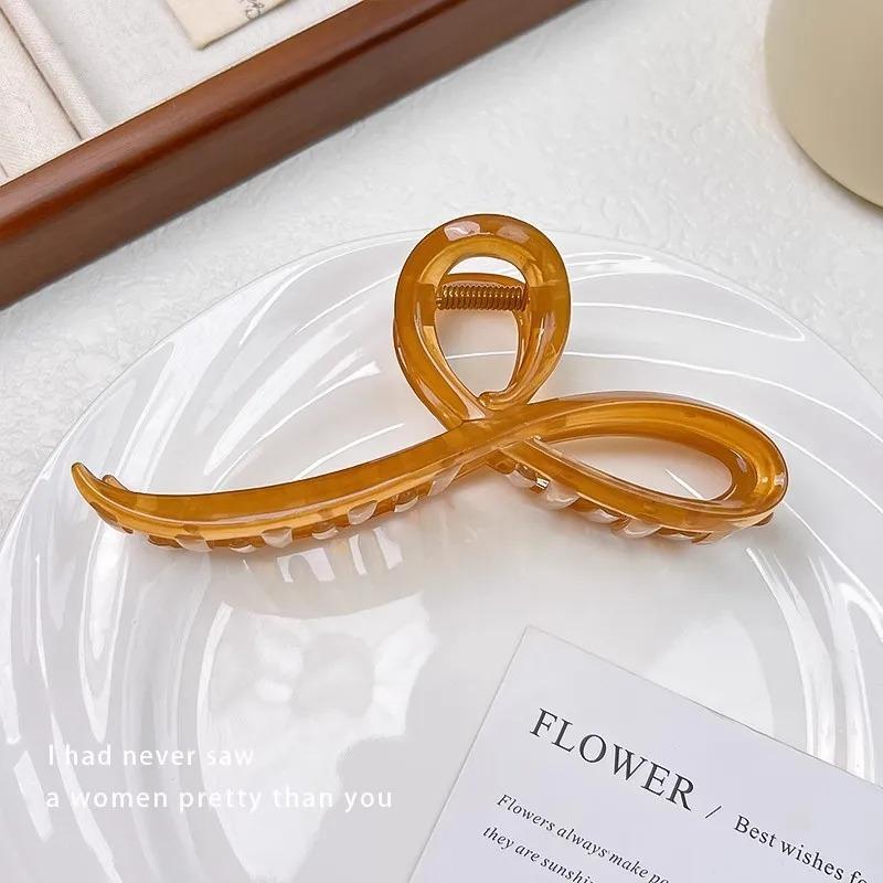 Elegant Jelly Color Bow Hair Claw For Women Girls Sweet Hair Ornament Back Headband Hair Clips Hairpin Fashion Hair Accessories