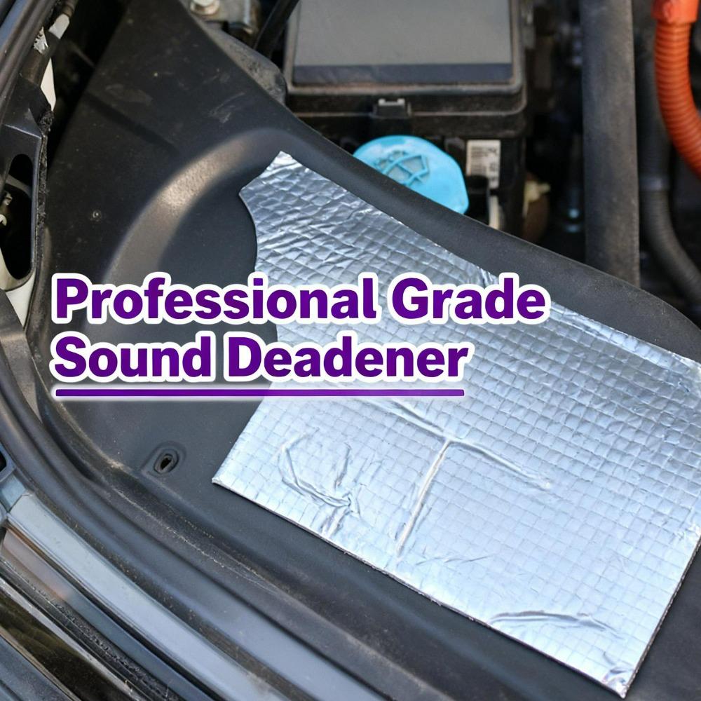 Car Sound Deadener Mat Butyl Rubber Noise Insulation Audio Damping Sheet Heat Shield Vibration Proof Sticker Auto Hood Door Roof